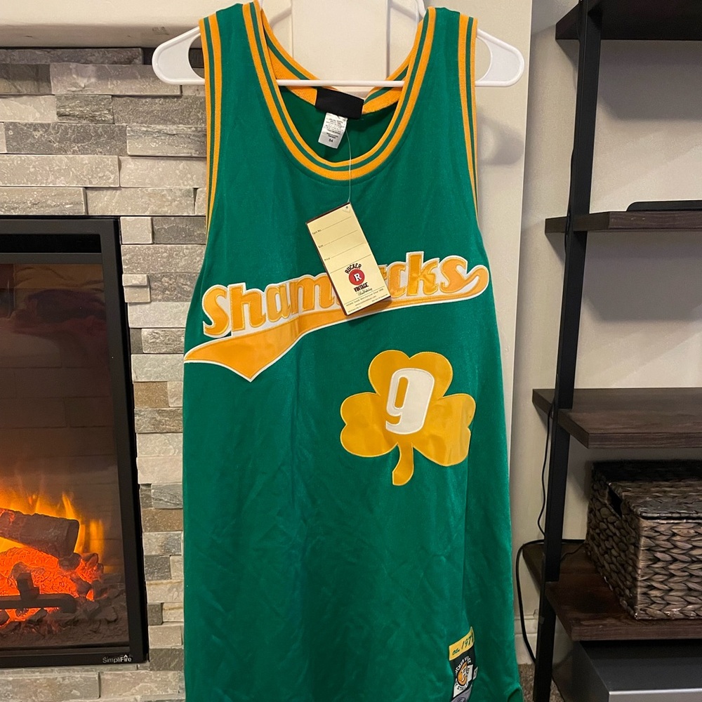 VINTAGE Shamrocks #9 Basketball Jersey - Stall and Dean